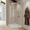 1200 x 800 Offset Quadrant Shower Enclosures - 8mm Glass - Aquafloe Elite II