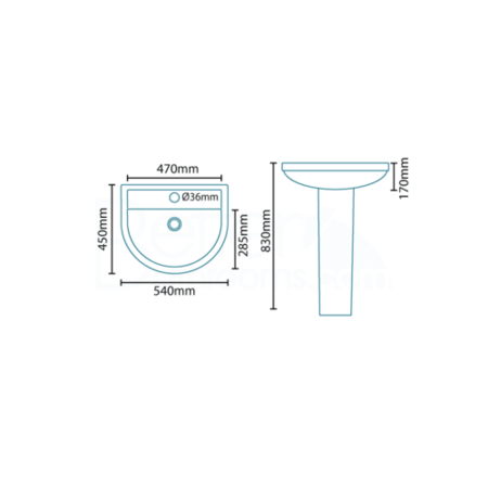 Micro Basin and Full Pedestal