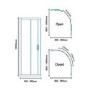 Quadrant Shower Enclosure 900mm with Shower Tray - 6mm Glass - Aquafloe Range