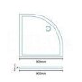 Quadrant Shower Enclosure 900mm with Shower Tray - 6mm Glass - Aquafloe Range