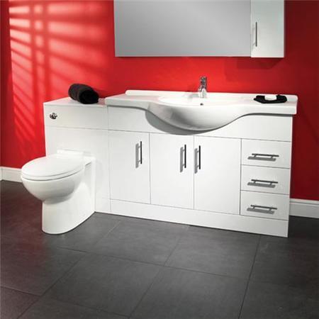 Toilet and Basin Combination Unit - 1200mm Vanity Unit &  Tampa Toilet - Windsor