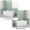 Right Hand Shower Bath with Screen and Towel Rail - L1400 x W700mm - Tabor