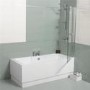 Tabor 1700 x 700 Shower Bath-Left Hand Bath with Single Screen