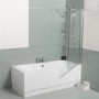 Tabor 1700 x 700 Shower Bath-Right Hand Bath with Single Screen