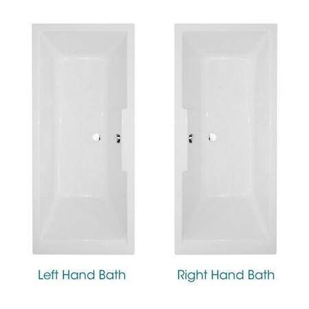 Tabor 1700 x 700 Airspa Bath-Single Bath Screen-Left hand bath