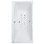 Turin 1800 x 900 Double Ended Airspa Bath-Single Bath Screen
