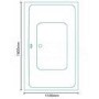 Turin 1800 x 1100 Double Ended Airspa Bath-Double Bath Screen