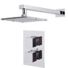 Cube Dual Valve with 175mm Square Shower Head &amp; Wall Arm 