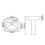 Veneto Close Coupled Toilet & Full Pedestal Basin Bathroom Suite