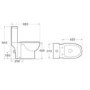 Veneto Close Coupled Toilet & Full Pedestal Basin Bathroom Suite