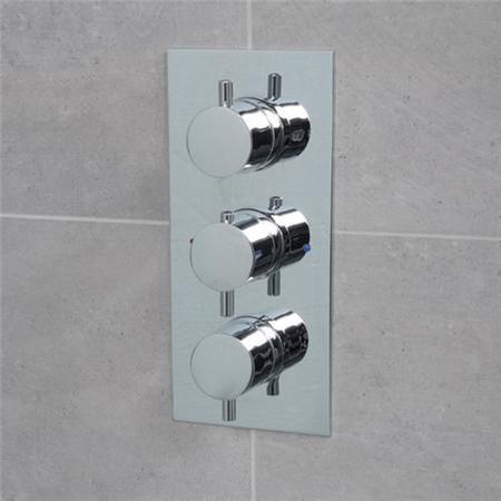 Space Slide Shower Rail Kit with S9 Triple Valve, Rotondo Head & Wall Arm 