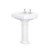 Traditional 2 Tap Hole Toilet and Basin Suite - Victoriana