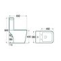 Traditional 2 Tap Hole Toilet and Basin Suite - Victoriana