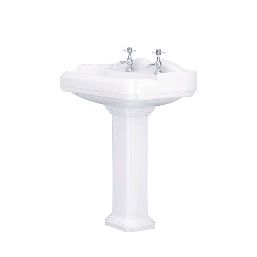 Victoriana 2 Tap Hole Full Pedestal Basin