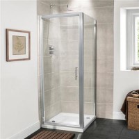 Pivot Shower Enclosure 760 x 700mm - 6mm Glass - Aquafloe Range