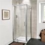Pivot Shower Enclosure 760 x 700mm - 6mm Glass - Aquafloe Range