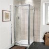 Pivot Shower Enclosure 760 x 700mm - 6mm Glass - Aquafloe Range