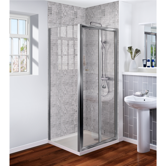 BiFold Shower Enclosure 1000 x 800mm 6mm Glass Aquafloe Range