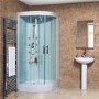 Aqualine&#153; Hydromassage Shower Cabin with 6 Body Jets with Square Handset