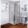 Bi-Fold Shower Enclosure with Tray 700 x 800mm - 6mm Glass - Aquafloe Range