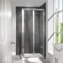 Bi-Fold Door Shower Enclosure 900 x 700mm - 6mm Glass - Aquafloe Range