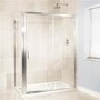 Sliding Shower Enclosure 1400 x 700mm - 6mm Glass - Aquafloe Range