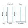 Aquafloe 6mm 1000 x 900 Sliding Door Shower Enclosure