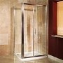 1000 x 700 Sliding Shower Enclosure - 6mm Glass - Aquafloe