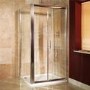 1000 x 800  Sliding Shower Enclosure - 6mm - Aquafloe