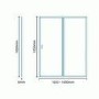 Aquafloe 6mm 1700 x 900 Sliding Door Shower Enclosure