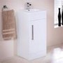 400mm Vanity Basin Unit - Single Door White - TD Range