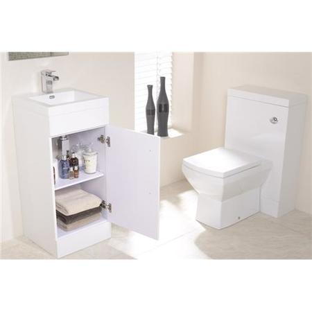 400mm Vanity Basin Unit - Single Door White - TD Range