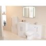 400mm Vanity Basin Unit - Single Door White - TD Range