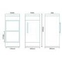 400mm Vanity Basin Unit - Single Door White - TD Range