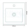 400mm Vanity Basin Unit - Single Door White - TD Range