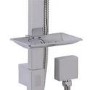 Quadro Slide Shower Rail Kit with Cube Triple Valve, 175mm Square Head & Wall Arm 