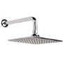 Square 20cm Rain Shower Head and Quadro Slide Rail Kit
