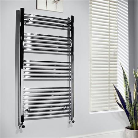 500 x 1150 Beta Heat Electric Straight Chrome Heated Towel Rail