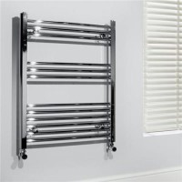 600 x 760 Beta Heat Electric Straight Chrome Heated Towel Rail