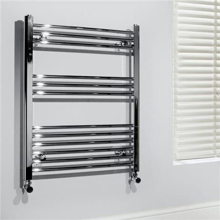 600 x 760 Beta Heat Electric Straight Chrome Heated Towel Rail