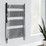 600 x 1150 Beta Heat Electric Straight Chrome Heated Towel Rail