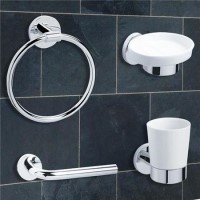 Classic 4 Piece Bathroom Accessory Pack