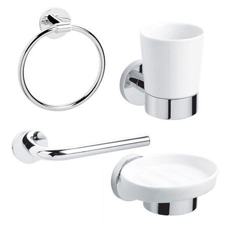 Classic 4 Piece Bathroom Accessory Pack