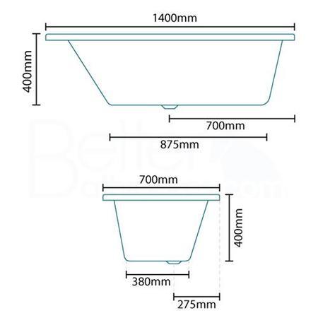 Tabor 1400 x 700 Bath-Left hand