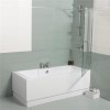 Tabor 1500 x 700 Shower Bath-Right Hand Bath with Double Screen 