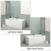 Tabor 1500 x 700 Shower Bath-Right Hand Bath with Double Screen 