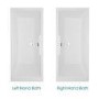 Tabor 1700 x 750 Deluxe Whirlpool Bath-No Bath Screen-Right hand bath