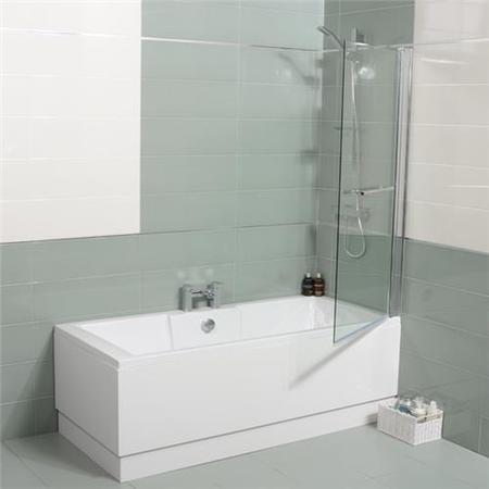Tabor 1800 x 800 Shower Bath-Right Hand Bath with Double Screen 