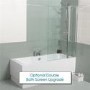 Tabor 1800 x 800 Shower Bath-Right Hand Bath with Double Screen 