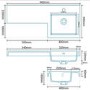 Right Hand Compact Toilet & Basin Combination Unit - Compact - White- Santorini toilet - Apex Range